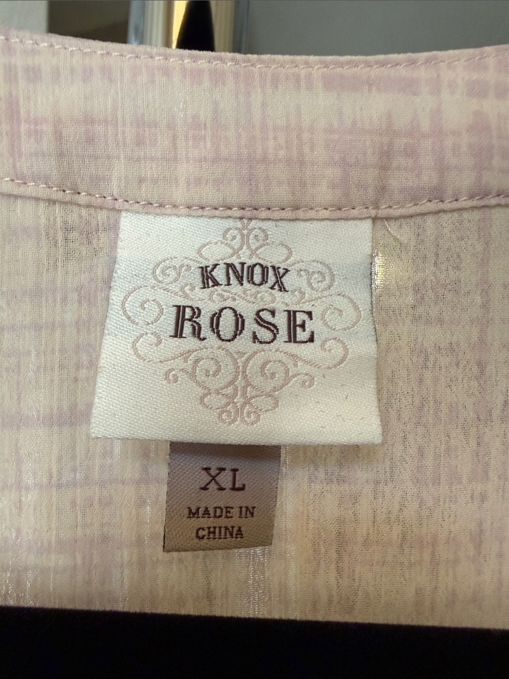 Sleeveless Peach Embroidered Tunic by Knox Rose - Picture 2 of 3